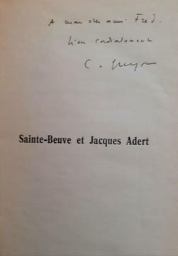 SAINTE-BEUVE ET JACQUES ADERT. GUYOT (Charly)