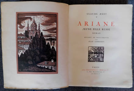 ARIANE, JEUNE FILLE RUSSE. Roman décoré de bois gravés par Jean Lébédeff30