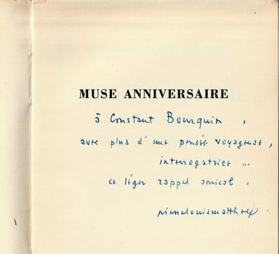 MUSE ANNIVERSAIRE.. MATTHEY Pierre-Louis.