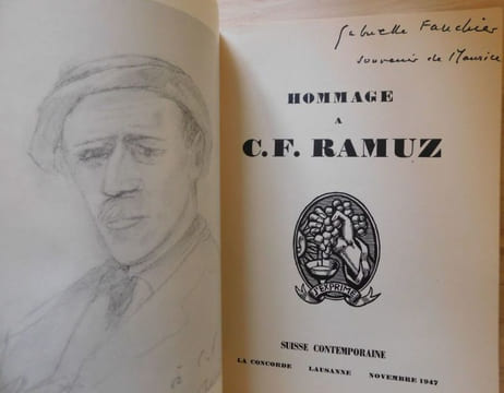  HOMMAGE À C.-F. RAMUZ.. [RAMUZ C.-F.].