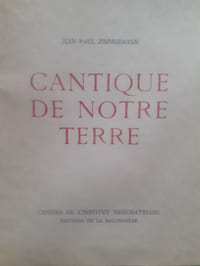 CANTIQUE DE NOTRE TERRE. Avec trois dessins de Charles Humbert.