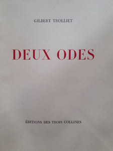 DEUX ODES. 