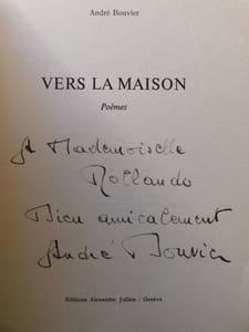  VERS LA MAISON. Poèmes.   