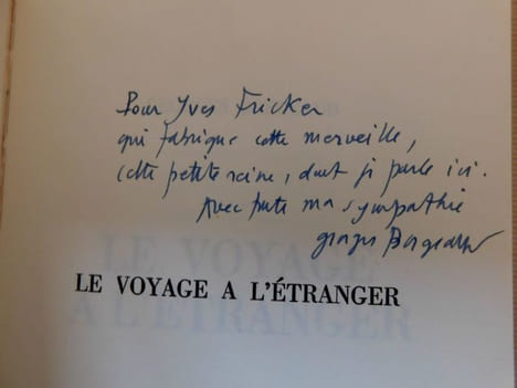 LE VOYAGE À LÉTRANGER.. BORGEAUD Georges.