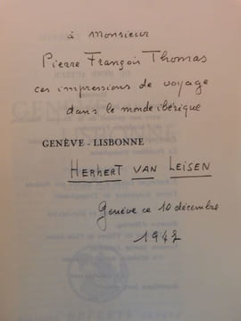 GENÈVE-LISBONNE. Illustrations et Lettrines de Claire Szilard.. VAN LEISEN (Herbert.)