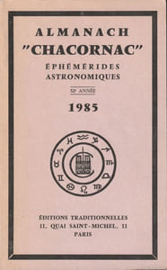 Almanach " Chacornac" éphémérides Astronomiques.