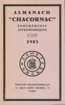 Almanach " Chacornac" éphémérides Astronomiques.. Duval Max