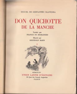 Don Quichotte de la Manche. Traduit par Francis de Miomandre. Illustré par Berthold Mahn. 