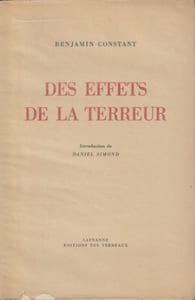 Des effets de la Terreur Introduction de Daniel Simond 