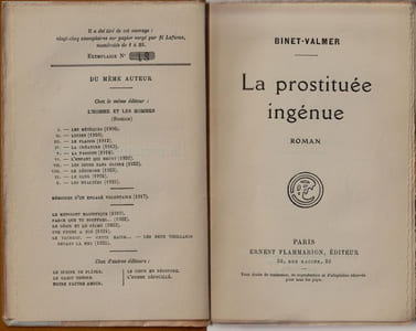 LA PROSTITUÉE INGÉNUE.