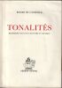 Tonalit&eacute;s Recherches sur leur caract&egrave;re en musique. . Candolle  Roger De 