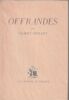 OFFRANDES.. TROLLIET Gilbert. 