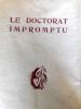 Le Doctorat Impromptu.. Nerciat - Bécat (Paul-Emile) 