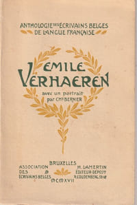 Emile Verharen Avec un portrait par Ch. Bernier .