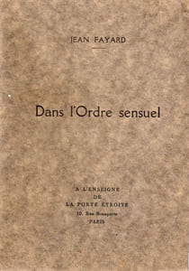 De l'Ordre Sensuel