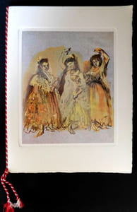 Programme de la Soirée donnée au théâtre National de l'Opéra par Le Général De Gaulle Président de La République en l'honneur de Leurs Majestés Le Roi Frédérik IX & La Reine Ingrid de Danemark le mardi 6 avril 1965.
