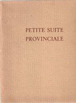 Petite suite Provinciale.. Bertschi Arthur