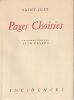 Pages Choisies. . Saint-Just ( Cassou Jean) 
