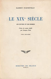 Le XIXe Siècle Des oeuvres et des hommes Choix de textes établi par Jacque Petit. TOME DEUXIEME.
