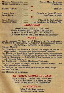 Nouvelle revue Française 1er Août 1956 4e. Année N° 44.