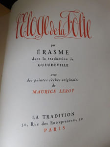 Éloge de la Folie