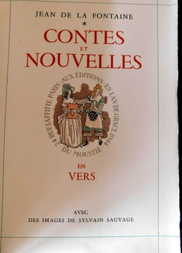 Contes et nouvelles en vers (2 volumes sous coffret), avec des images de Sylvain Sauvage.. La Fontaine - Sauvage (Sylvain)