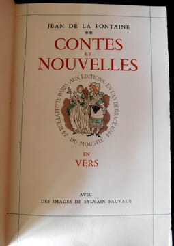 Contes et nouvelles en vers (2 volumes sous coffret), avec des images de Sylvain Sauvage.. La Fontaine - Sauvage (Sylvain)