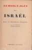 T&eacute;moignages sur Isra&euml;l. Kaplan Jacob