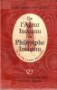 De l'Agent inconnu au philosophe inconnu   Essais. Amadou Robert -  Joli Alice 
