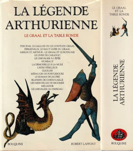 La légende Arthurienne . Tableaux généalogiques établis par Michel Pastureau.  Perceval Le Gallois ou le conte du Graal  - Perlesvaus, Le haut livre du Graal - Merlin et Arthur : Le Graal et le Royaume - Le livre de Caradoc - Le chevalier à l'Épée -  Hunbaut - La demoiselle à la mule - L'âtre périlleux - Gliglois - Méraugis de Portléguez - Le roman de Jaufré - Blandin de Cornouaille - Les merveilles de Rigomer - Meliador - Le chevalier au papegau.