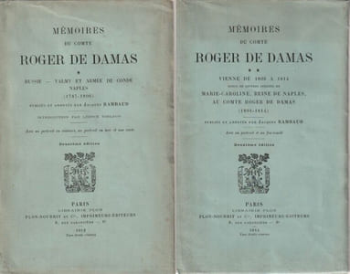 Mémoires de Roger de Damas ( Complet en deux volumes).