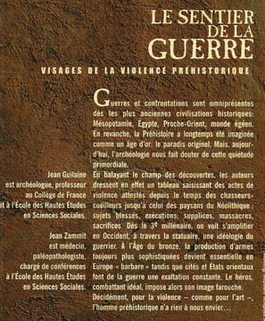 Le sentier de la guerre. Visages de la violence préhistorique.. Guilaine Jean - Zammit Jean