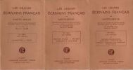 XIXe Si&egrave;cle Les Po&egrave;tes. I -   Lamartine - Vigny.II -  Victor Hugo - Musset - Th&eacute;ophile Gautier. III - Marceline Desbordes-Valmore - Sainte Beuve - ...