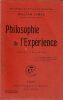 Philosophie de l'exp&eacute;rience.. James William 