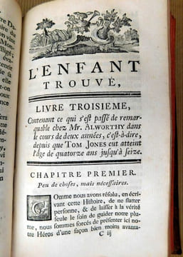 Histoire de Tom Jones, ou L'Enfant Trouvé. Traduction de l'Anglois de M. Fielding par L.D.L.P. [Pierre Antoine de La Place]. Enrichie d'estampes ...
