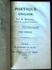 Poétique anglaise [Bilingue].. Hennet (Albert-Joseph-Ulpien)