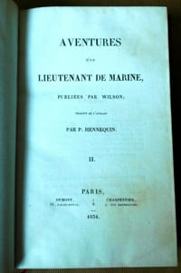 Cringle's Log. Aventures d'un lieutenant de marine, publiées par Wilson. Traduit de l'anglais par P. Hennequin.