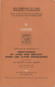 Néolithique et âges des métaux dans les Alpes Françaises.