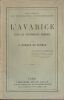 L'avarice - Essai de psychologie morbide. . Fursac ( J. Rogue De)