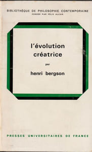 L'évolution Créatrice. 