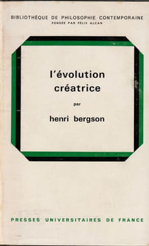 L'évolution Créatrice. . Bergson (Henri)
