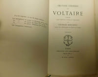 Oeuvres de Voltaire. Poésies . Publiées avec préface, notes et variantes Par Georges Bengesco. 