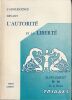 L'Adolescence devant l'autorit&eacute; et la Libert&eacute;.. Gabert Erich