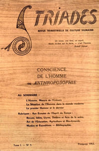 Conscience de l'homme ou Anthroposophie.