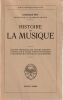 Histoire de la Musique. &Eacute;dition Fran&ccedil;aise par Yvonne Pokseth. . NEF (Charles)