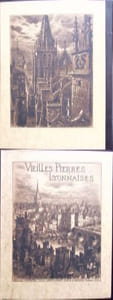Vieilles pierres lyonnaises - Illustré de cinq eaux fortes et de 350 dessins dont vint-cin hors texte par Johannes Drevet.
