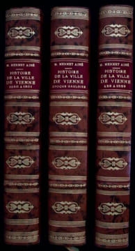 Histoire de la ville de Vienne. Tome 1. Époque Gauloise. Tome 2. 438 à 1039. Tome 3. 1040 à 1801.. Mermet Ainé (Thomas)