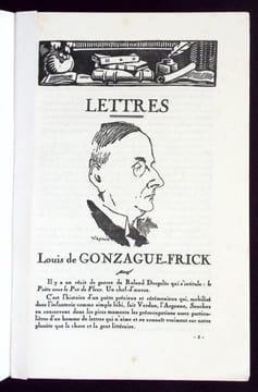 Triptyque N° 48. Cabanel (Jean) - Louis de Gonzague-Frick - Roland Dorgelès - Paulin ( André). 