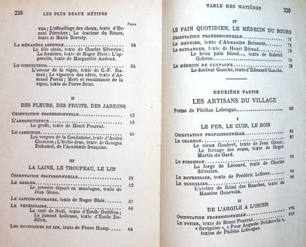 Les plus beaux métiers du Monde. Ceux de la Terre, du village, de la forêt, de la mer. Anthologie de textes littéraires et de monographies ...