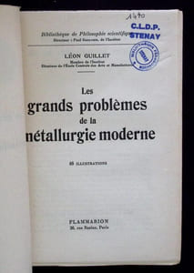 Les grands problèmes de la métallurgie moderne.